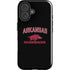 University of Arkansas-Fayetteville Razorbacks Black iPhone 16 Plus Impact Case